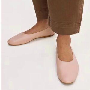 Everlane the Day Glove leather ballet flats in pink